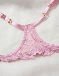 Flirty Lace Crotchless Two Piece Lingerie