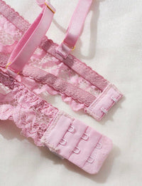 Flirty Lace Crotchless Two Piece Lingerie