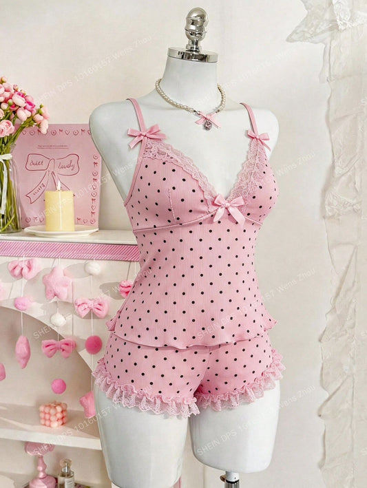 Dayana Baby Doll Polka Set