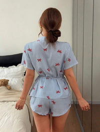 Amelie Lace Stripes Pajamas