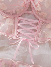 Galia Floral Two Piece Bustier Set