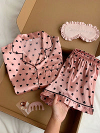 Mikey Dots Two Piece Satin Set
