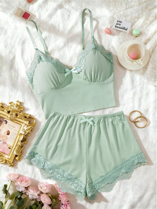 Moonblush Lace Knit Lounge Set