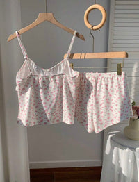 Disty Ruffle Cami Two Piece Set