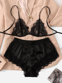 Krisya Suspender Two Piece Sleepwear