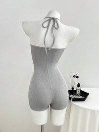 Cozy Halter Knit Romper