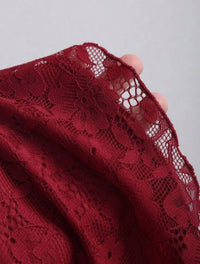 Clarissa Ruffle Red Wine Mini Dress