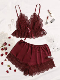 Bianca Two Piece Satin Set