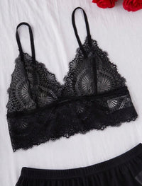 Equally Night Lace 4 Piece Sleepwear