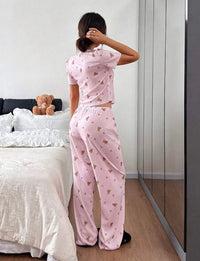 Dreamy Bear Cherry Long Pants Pajamas