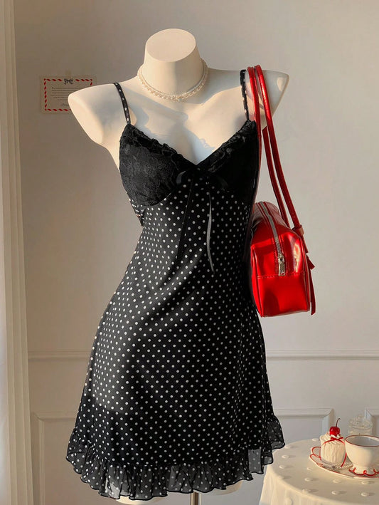 Zeenda Dots Night SleepDress