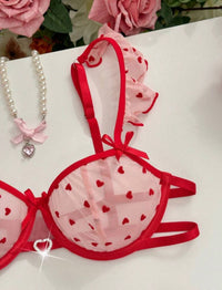 Jily Heartbeat Mesh Lingerie