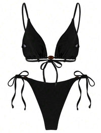 Eclipse Noir Bikini Set - Black