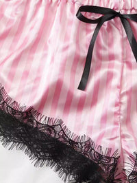 Pakaian Tidur 3 Potong Victoria Stripes