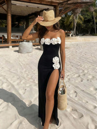 Roses One Piece Swimsuit + Skirt