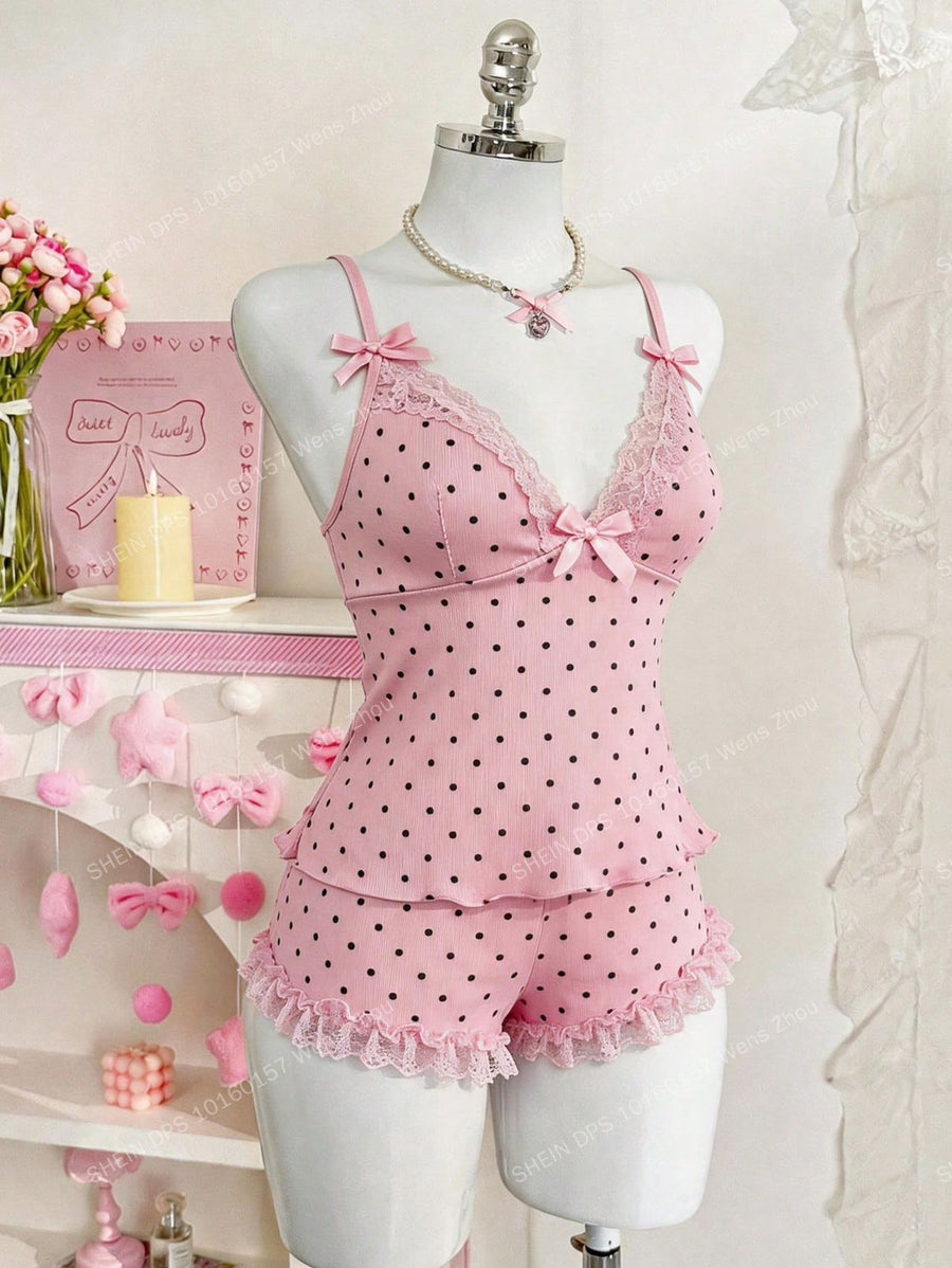 Dayana Baby Doll Polka Set