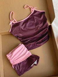 The Velvet Dots Chic Two Piece Set