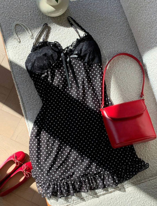 Zeenda Dots Night SleepDress