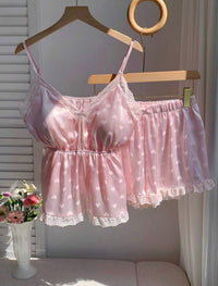 Luna Sweetheart Satin Set Pajamas