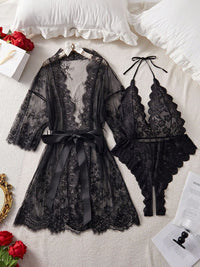 Tiyana Lace Bodysuit + Robe