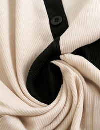 Monochrome Elegance Knit Jumpsuit