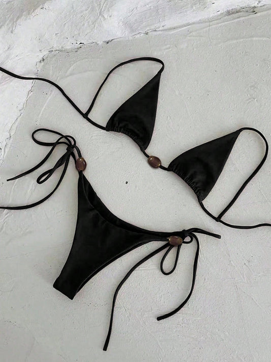 Eclipse Noir Bikini Set - Black