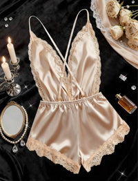 Ester Satin Mesh Sleepwear