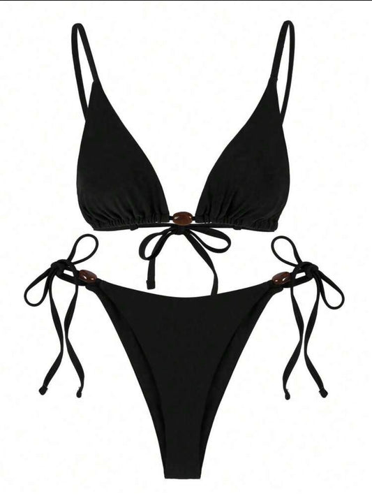 Eclipse Noir Bikini Set - Black