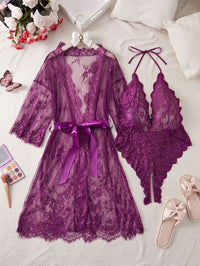 Tiyana Lace Bodysuit + Robe