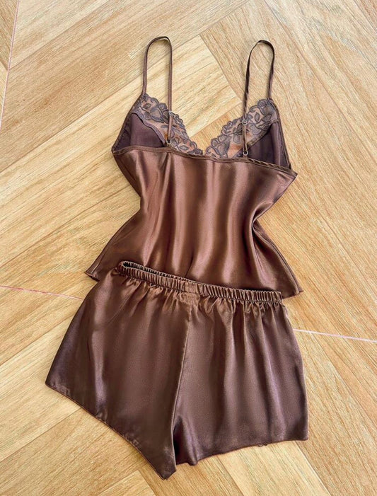 Libia Satin Two Piece Lounge Set