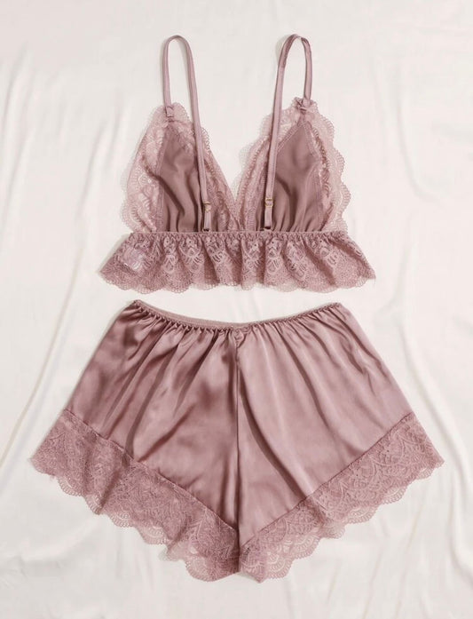 Bianca Two Piece Satin Set