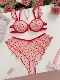 Jily Heartbeat Mesh Lingerie