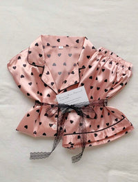 Mikey Dots Two Piece Satin Set