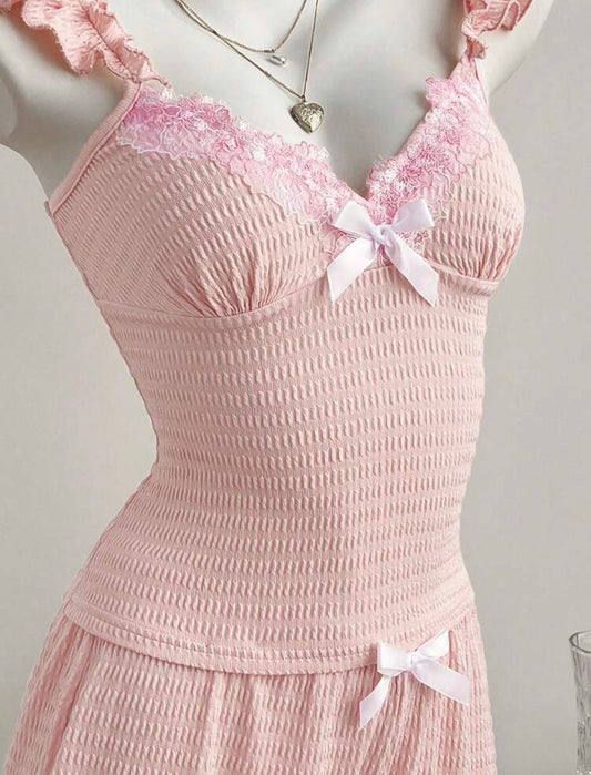 Billie Knit Rose Dream Pajamass