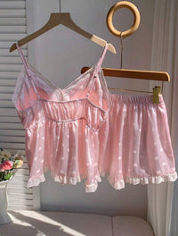 Luna Sweetheart Satin Set Pajamas