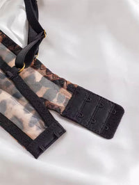 Lingerie Dua Potong Leopard Menggoda
