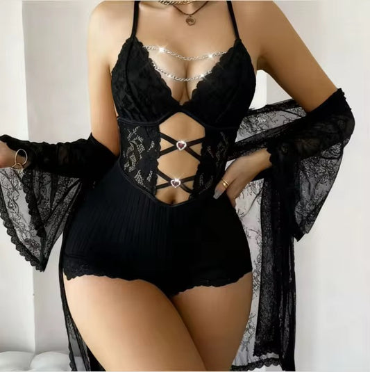 Jessica Chains Jumpsuit + Robe